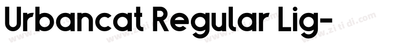 Urbancat Regular Lig字体转换